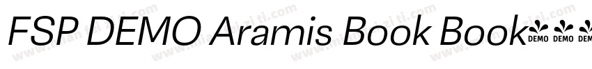 FSP DEMO Aramis Book Book字体转换